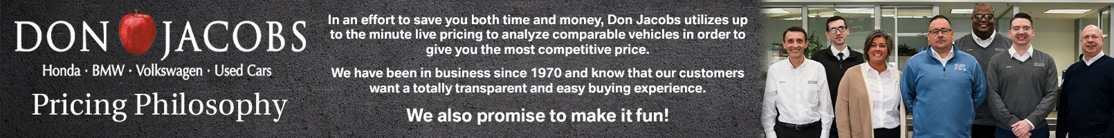 Pre-Owned Pricing Philosophy Pre-Owned Pricing Philosophy