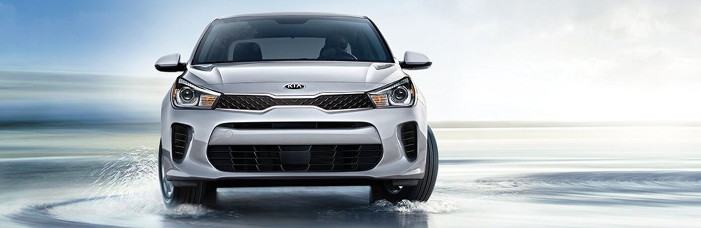 2019 Kia Rio white front view
