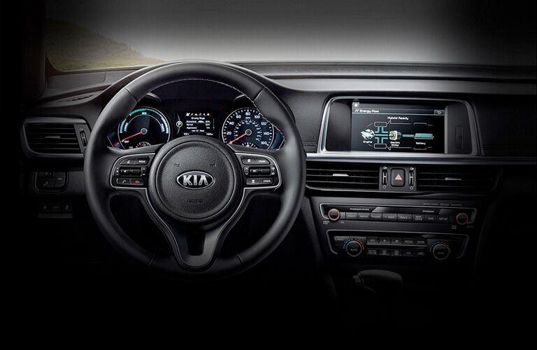 2020 Kia Optima dash and wheel view