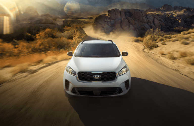 2020 Kia Sorento driving on the road