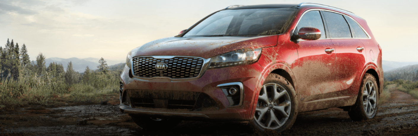 2020 Kia Sorento parked outside on the mud