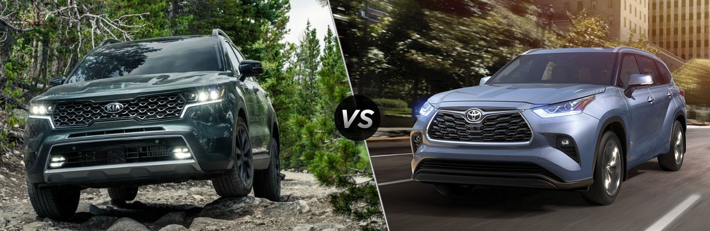 2021 Kia Sorento vs 2020 Toyota Highlander
