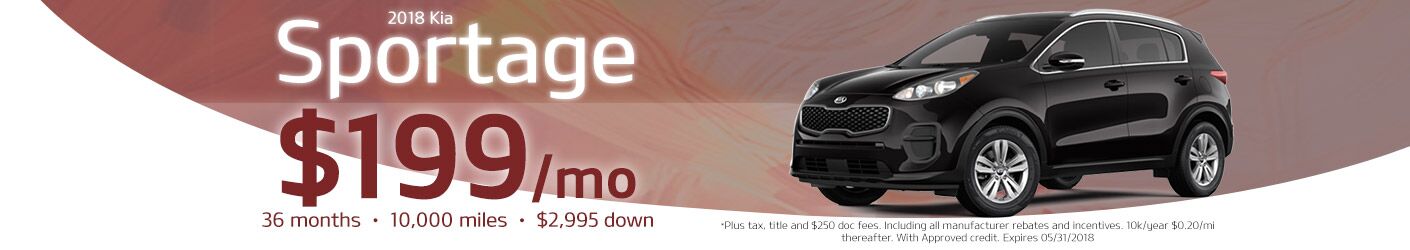 Sportage May 2018 Promo Banner Sportage May 2018 Promo Banner