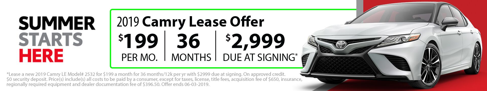 2019 Camry Lease 2019 Camry Lease