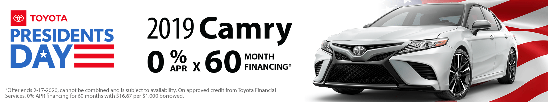 2019 Camry 0% x 60 months Special Finance Offer 2019 Camry 0% x 60 months Special Finance Offer