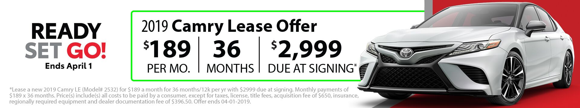2019 Camry Lease 2019 Camry Lease