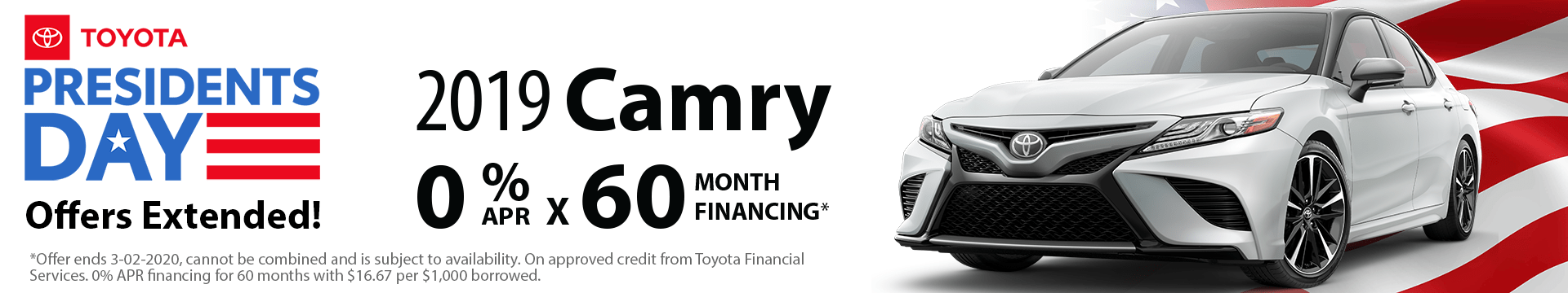 2019 Camry 0% x 60 months Special Finance Offer 2019 Camry 0% x 60 months Special Finance Offer