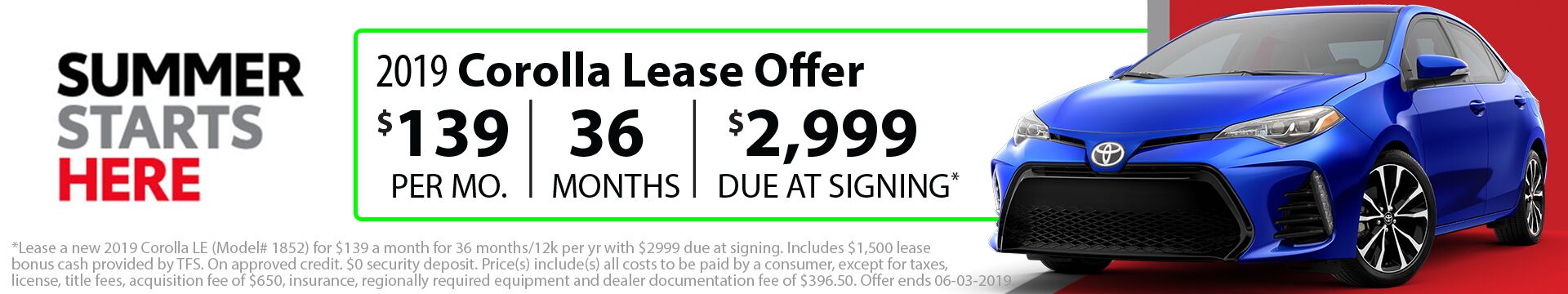 2019 Corolla Lease 2019 Corolla Lease