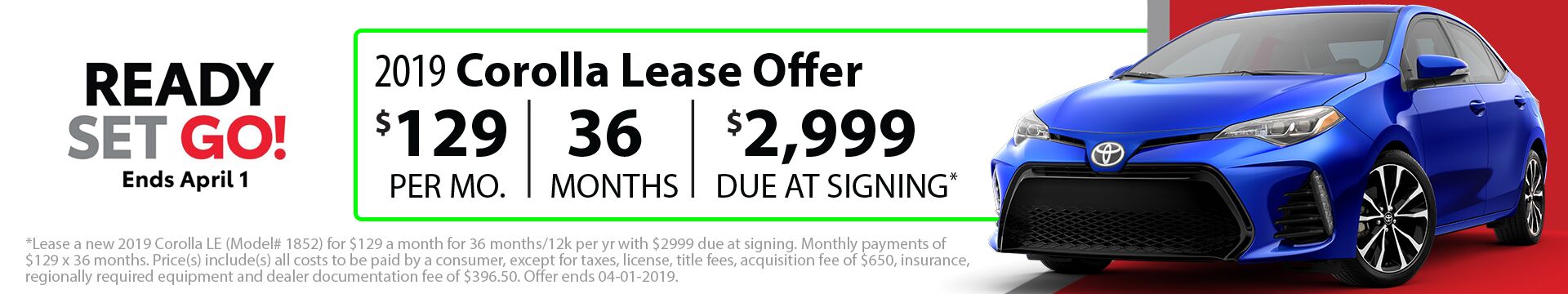 2019 Corolla Lease 2019 Corolla Lease