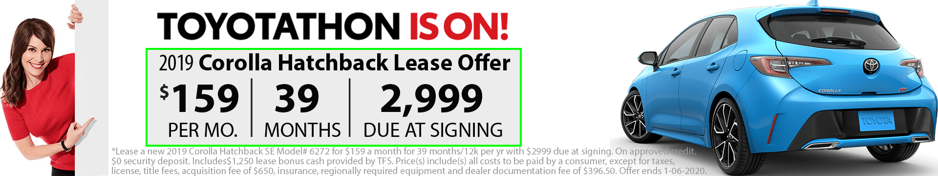 2019 Corolla Hatchback Special Lease Offer 2019 Corolla Hatchback Special Lease Offer