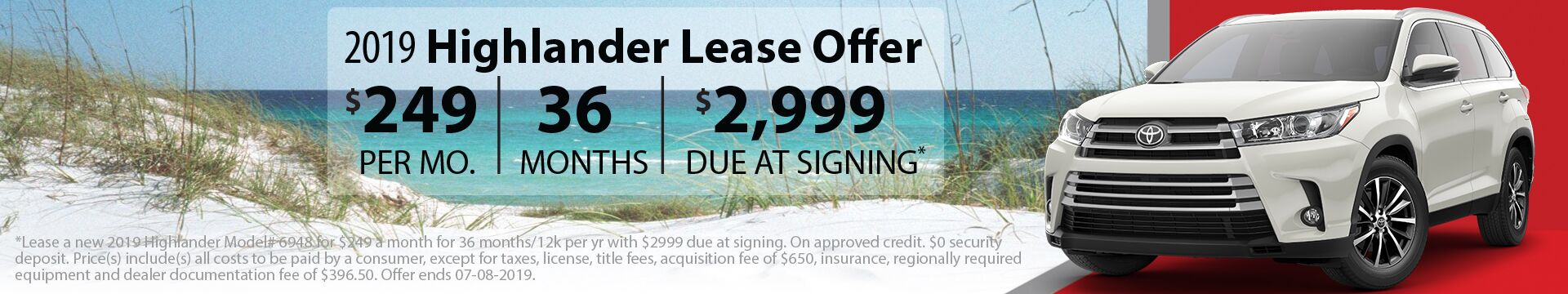 2019 Highlander Lease 2019 Highlander Lease