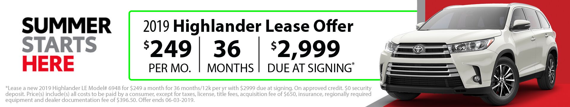 2019 Highlander Lease 2019 Highlander Lease