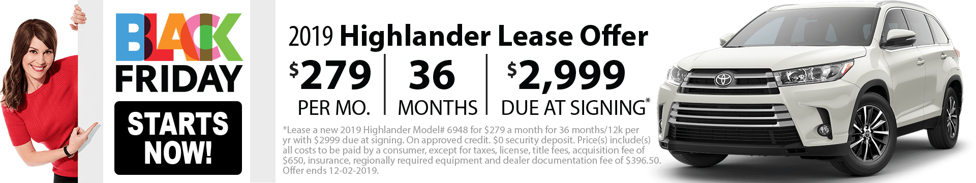 2019 Highlander Special Lease Offer 2019 Highlander Special Lease Offer