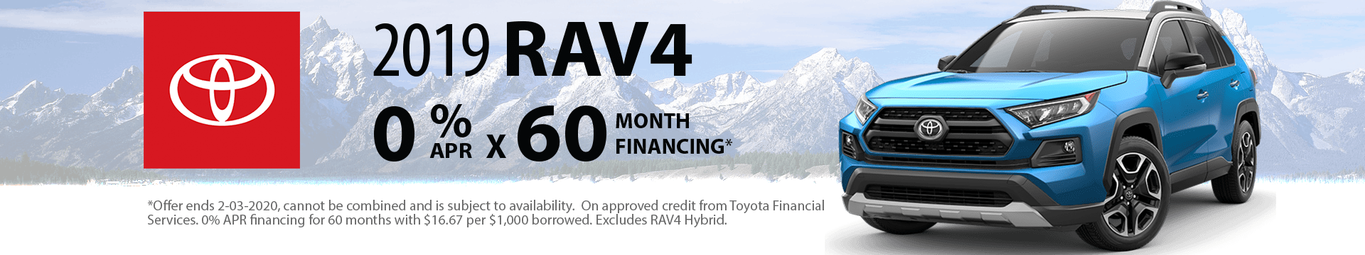 2019 RAV4 Special Finance Offer 2019 RAV4 Special Finance Offer