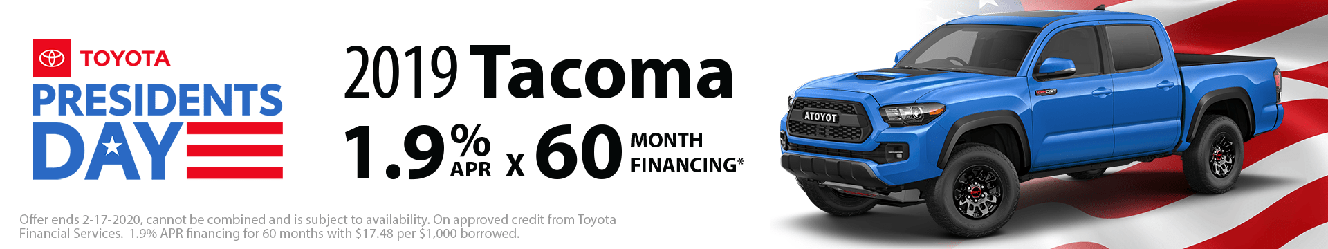 2019 Tacoma Special Finance Offer 2019 Tacoma Special Finance Offer