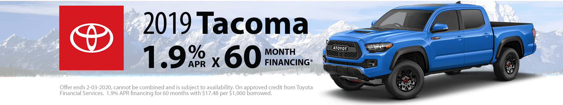 2019 Tacoma Special Finance Offer 2019 Tacoma Special Finance Offer