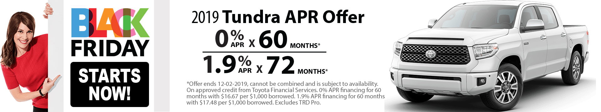 2019 Tundra 0% x 60 months Special Finance Offer 2019 Tundra 0% x 60 months Special Finance Offer
