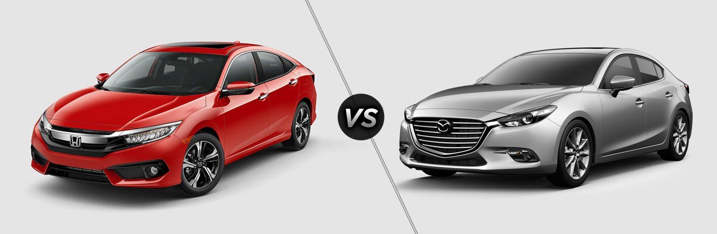 2017 Honda Civic vs 2017 Mazda3