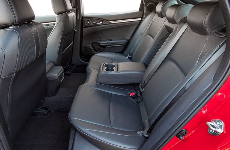 rear seats of the 2019 Honda Civic Hatchback