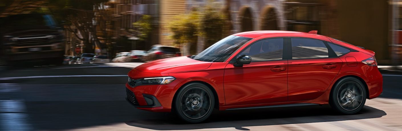 2022 Honda Civic Hatchback on the road