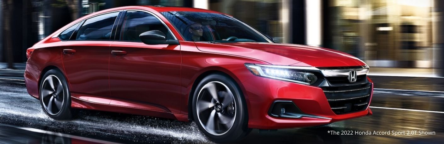 The 2022 Honda Accord on the road