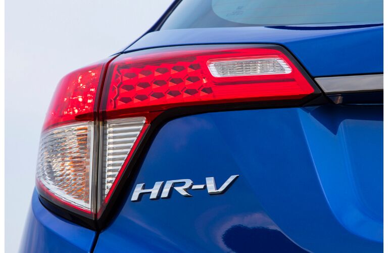 2021 Honda HR-V Sport blue exterior back badge