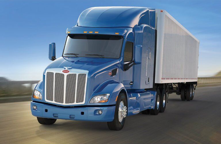 Peterbilt 579 blue front
