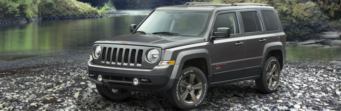 2017 Jeep Patriot parked by water