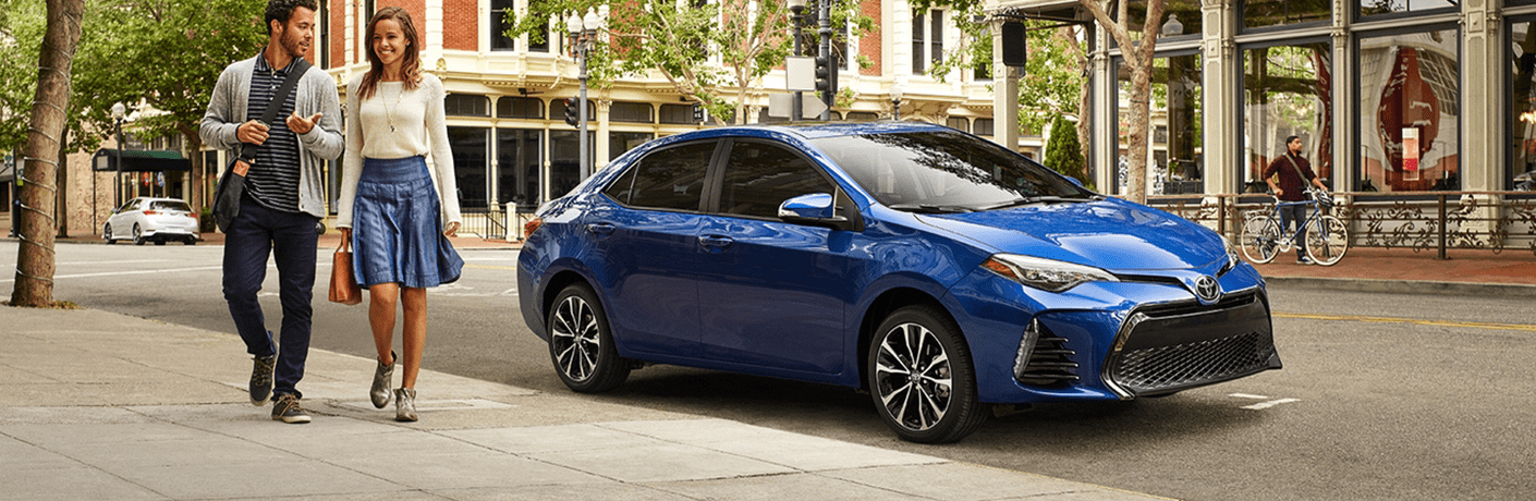 Toyota Corolla parked on a street