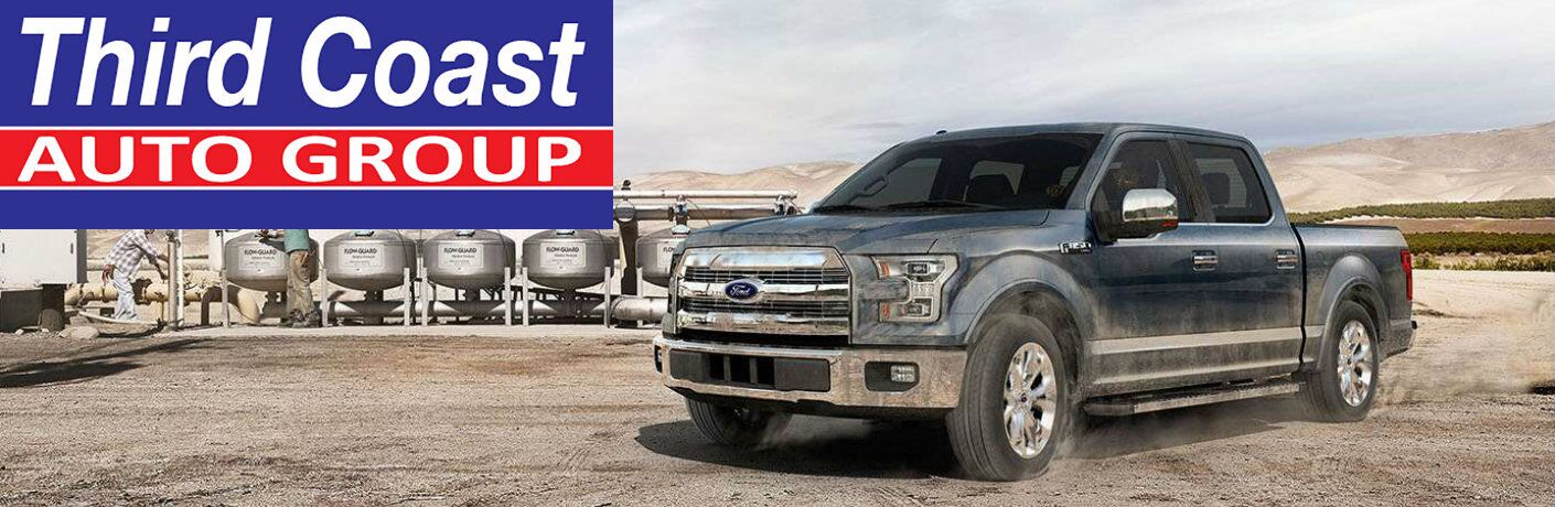 2015 Ford F-150 and the Third Coast Auto Group logo
