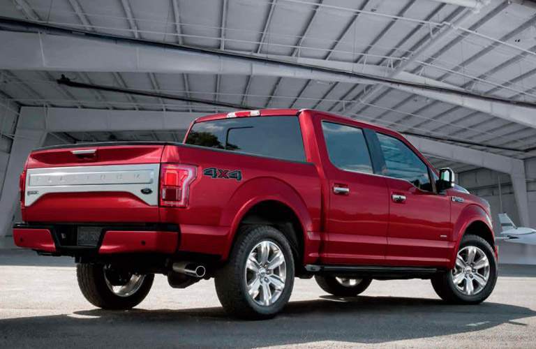 rear view red 2017 Ford F-150
