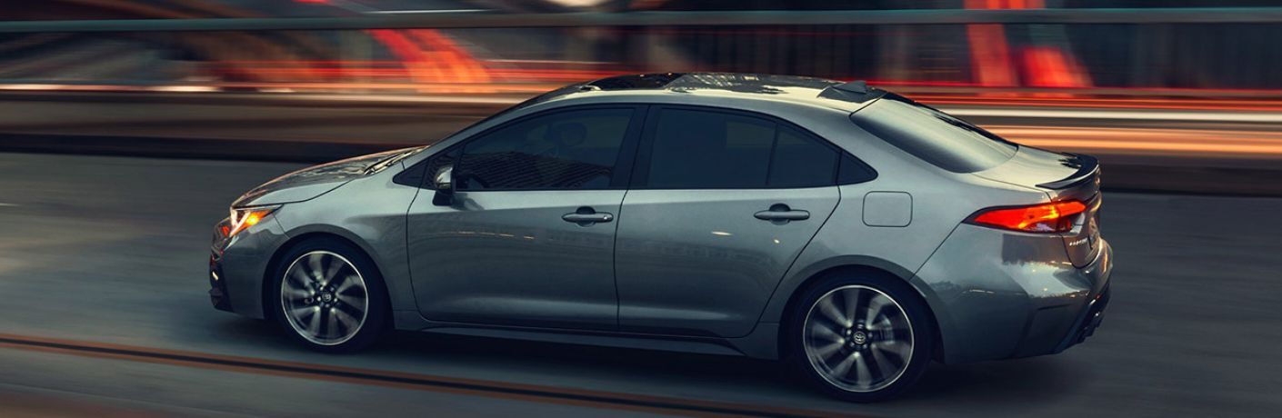 Side view of the 2021 Toyota Corolla