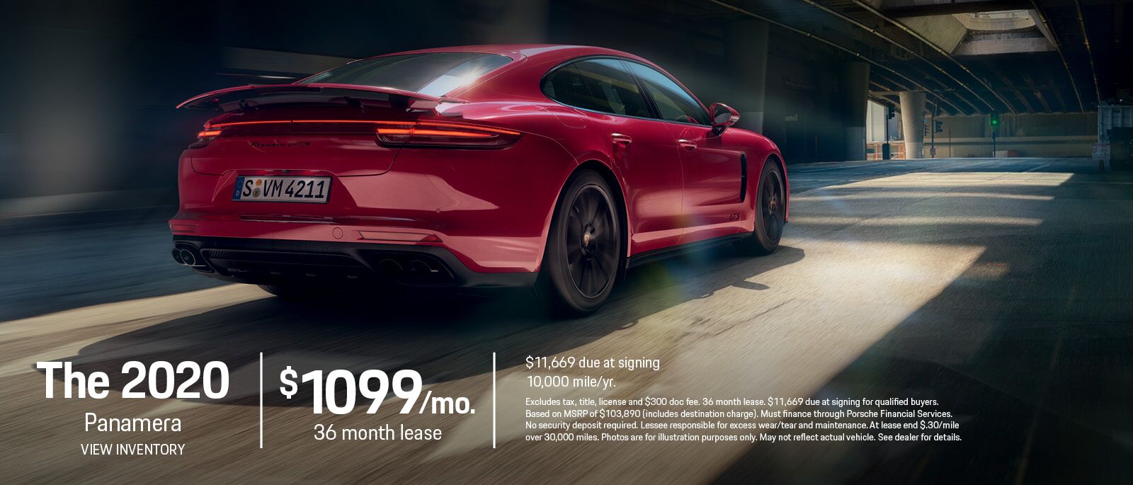2020 Panamera Lease Offer