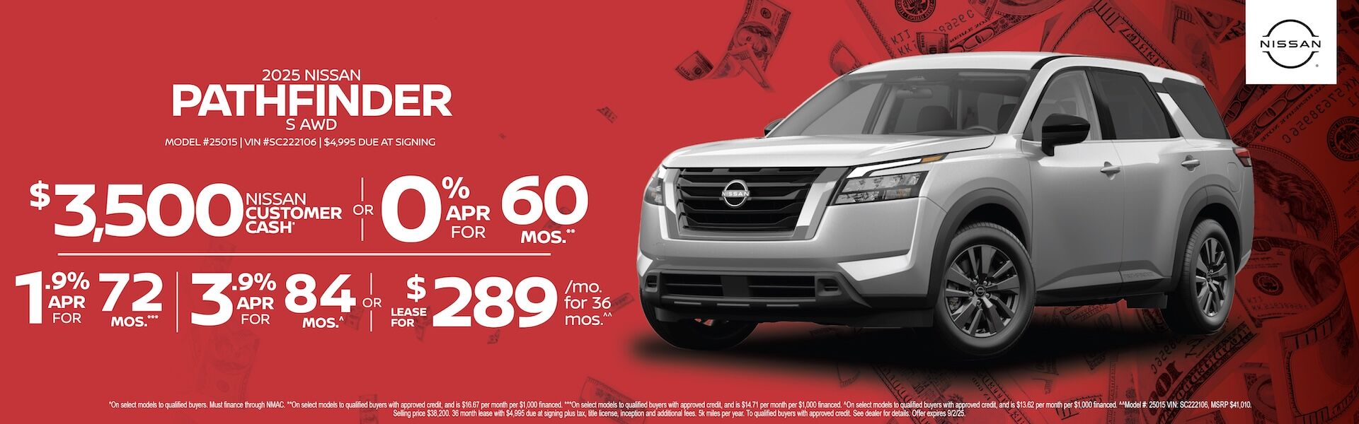 2025 Nissan Pathfinder S AWD