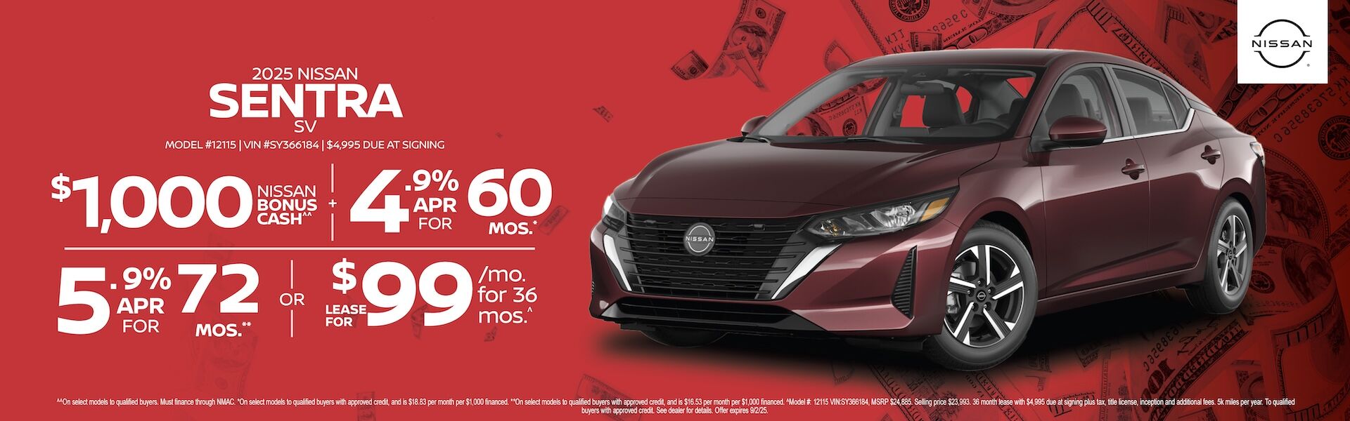 2025 Nissan Sentra SV