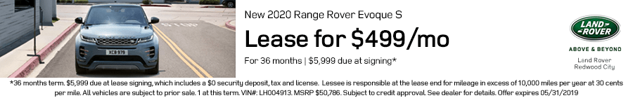 2020 Evoque Offer 2020 Evoque Offer