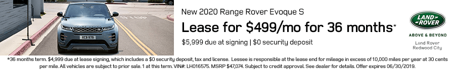 2020 Evoque Offer 2020 Evoque Offer