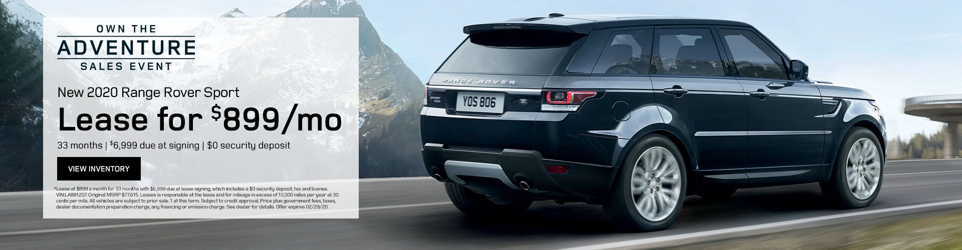 Range Rover Sport Offer Range Rover Sport Offer