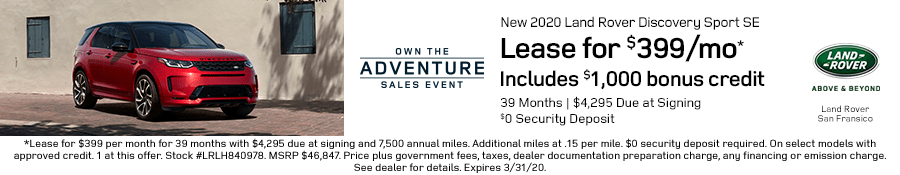 Discovery Sport Offer Discovery Sport Offer