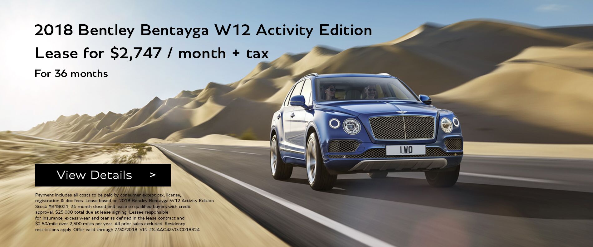 2018 Bentayga Activity Edition 2018 Bentayga Activity Edition