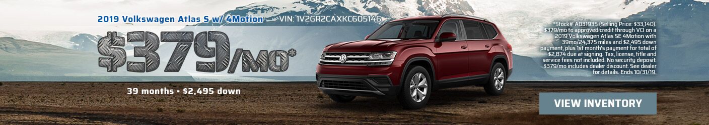 2019 VW Atlas OCT 2019 VW Atlas OCT