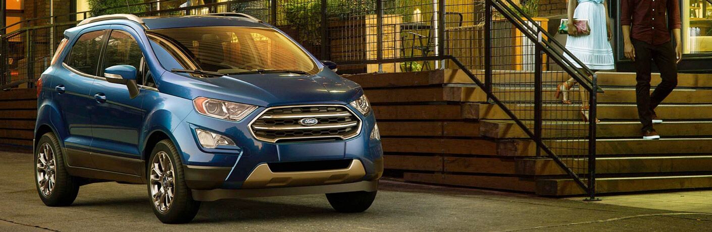 2018 Ford EcoSport exterior in blue