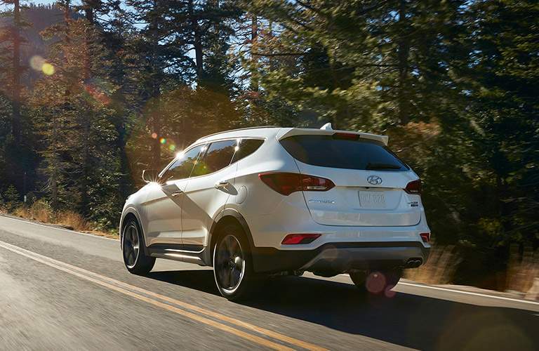 2018 Hyundai Santa Fe exterior in white