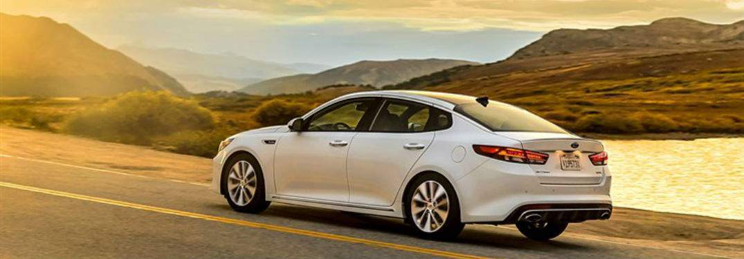 2018 Kia Optima exterior in white