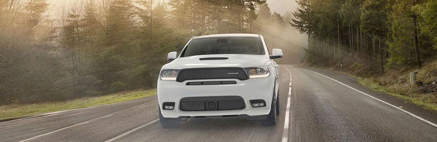 2020 Dodge Durango driving through woods