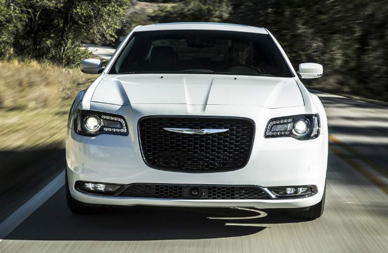 Chrysler logo and grill on 2018 sedan model