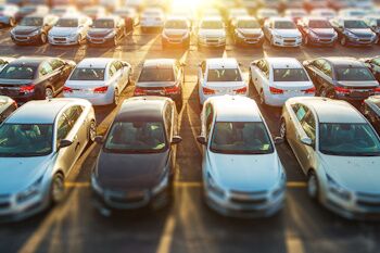 car lot full of used cars