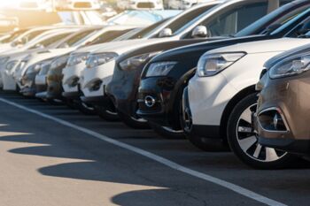 row of used cars