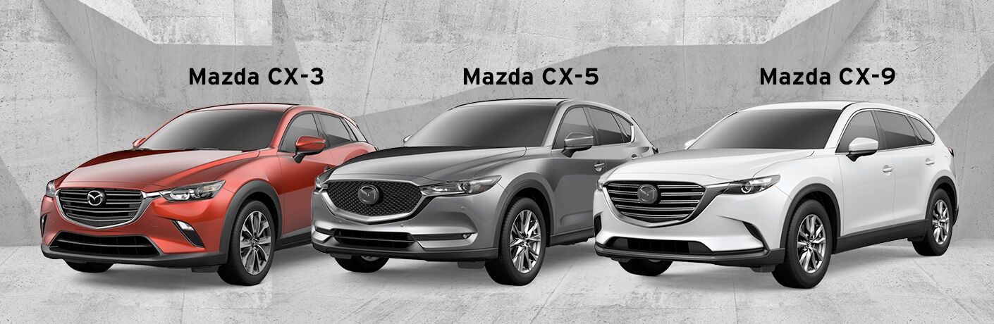 19 Mazda Cx 3 Vs 19 Mazda Cx 5 Vs 19 Mazda Cx 9