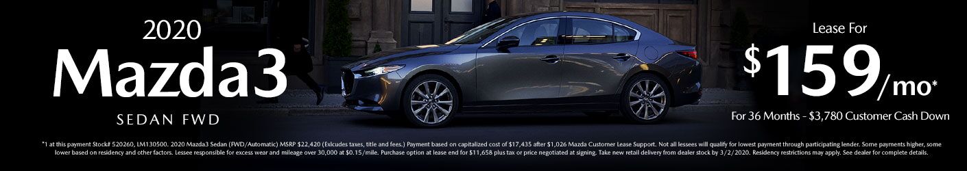 2020 Mazda3 Sedan 2020 Mazda3 Sedan